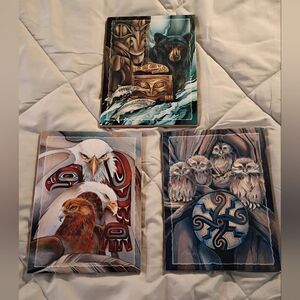 BERGSMA Bellingham WA Native Art Animal Prints Trio